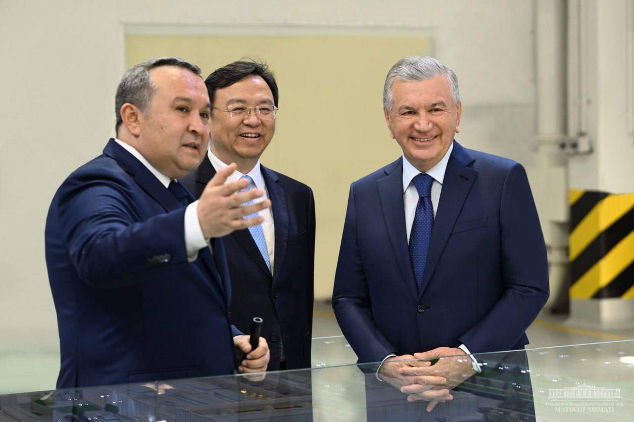 His Excellency, Mr. Shavkat Mirziyoyev and Mr. Wang Chuanfu